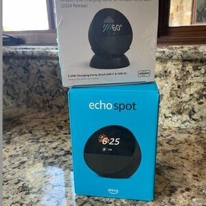 Amazon echo spot and charging stand